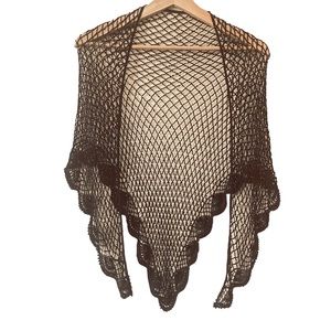 Vintage crochet beaded shawl/wrap.